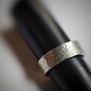 Bague Tremolada en argent 925 texturé à reliefs doux